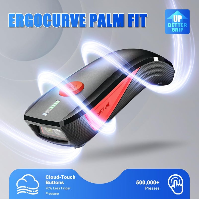 NETUM CS9501 Bluetooth QR Code Scanner– Upgraded Wireless Barcode Scanner with Zebra's Scan Engine, Portable 2D Code Reader for Inventory Management for Tablets, Android, iOS, PC and POS Systems - Image 5